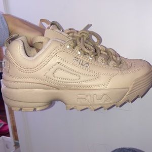 FILA Tan Chunky Sneakers